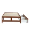 Hochbett mit Schreibtisch, Lattenrost, Regal, LED, Produktbild-Vorschau 8