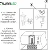 LUMILED Zestaw 4 lamp wpuszczanych, dogruntowe reflektory Podgląd zdjęcia produktu 6