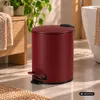 Urban Living Treteimer Toulon - dunkelrot - 5L - Metall Produktbild-Vorschau 6