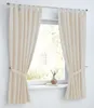 Cottage Vorhang und Raffhalter weiß beige kariert mit Produktbild-Vorschau 1