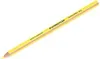 A yellow pencil with pink stripes and text on it, lying on a white background. Anteprima dell’immagine prodotto