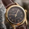 A close-up shot of a Casio watch with a brown leather strap. Produktbild-Vorschau