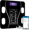 Analytische Badezimmerwaage LCD elektronisch BMI Bluetooth Produktbild-Vorschau 1