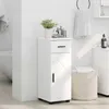 vidaXL Mobiletto da bagno bianco, 30 x 35 x 80 cm, Anteprima dell’immagine prodotto 4