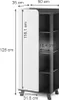 Mobiletto midi Vicco Karen Antracite/bianco 50 x 128 cm con Anteprima dell’immagine prodotto 2