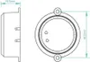 hoftronic LED Einbaustrahler Venezia 6W 2700K IP65 Weiß Produktbild-Vorschau 8