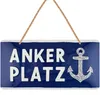 LANOLU Retro Blechschild Ankerplatz, geprägt gestanzt mit Produktbild-Vorschau 8