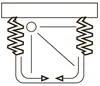 Saturnia 80x80 cm 3-seitige Duschkabine PVC Mittelfalttür — Produktbild-Vorschau 4