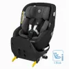 A black and gray child car seat is shown against a white background. Produktbild-Vorschau