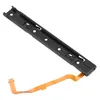 A black Nintendo Switch Joy-Con slider rail with an orange flex cable attached, isolated on a white background. Anteprima dell’immagine prodotto
