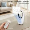 HOMCOM věžový ventilátor bez lopatek, do ložnice, bílý Náhled obrázku produktu 7