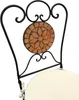 Close-up of the back of a chair with a mosaic detail. Anteprima dell’immagine prodotto
