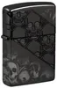 Accendino Zippo Armor High Polish Black con teschi, Anteprima dell’immagine prodotto 1