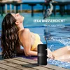 A woman relaxing by a pool with a portable speaker. Produktbild-Vorschau