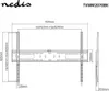 Nedis Feste TV-Wandhalterung - 60 - 100 " - maximal Produktbild-Vorschau 5
