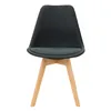ML-Design 4er Set Esszimmerstühle mit Rückenlehne, Schwarz, Produktbild-Vorschau 2