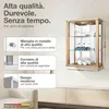 K-Möbel Vetrina sospesa in faggio (80x60x25 cm) con 2 Anteprima dell’immagine prodotto 2
