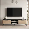 TV Board Lempäälä Lowboard 160 cm Fernsehtisch mit 2 Türen Produktbild-Vorschau 2