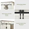 Collage of images showing details of a kitchen island/cart. Podgląd zdjęcia produktu