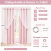 Vorhänge Doppelschicht mit Voile Blickdicht Kinderzimmer Produktbild-Vorschau 6