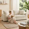 HOMCOM 3-Sitzer-Sofa, Couch mit Armlehnen, Zierkissen, Produktbild-Vorschau 9