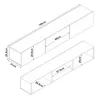 Two wall-mounted cabinets shown in an isometric view with dimensions indicated. Náhľad obrázku produktu