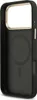A black phone case with a gold rim, shown from the back. Podgląd zdjęcia produktu
