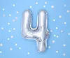 Balon foliowy srebrny 35 cm numer 4 Podgląd zdjęcia produktu 2