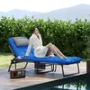 Outsunny Sonnenliege klappbar Gartenliege mit Kopfkissen, Produktbild-Vorschau 2