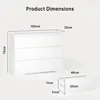 Kommode BEALIFE 100x35x75 cm mit 6 Schubladen | Aus MDF mit Produktbild-Vorschau 2