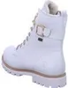 A white winter boot is shown from a side-angle against a white background. Produktbild-Vorschau