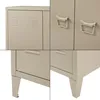 A collage of four close-up images showing different parts of a metal cabinet. Anteprima dell’immagine prodotto
