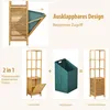 Armoire haute de salle de bain avec panier à linge en Voir les images du produit 3