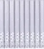 heimtexland ® Jacquard Store Gardine Blumen weiß Produktbild-Vorschau 2