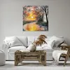 Bild auf Leinwand - Leinwandbild - Einteilig - Fluss Sonne Produktbild-Vorschau 6
