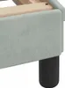 vidaXL Bettgestell "Dover" Hellgrau 90x200 cm Samt Produktbild-Vorschau 7