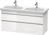 Waschtischunterbau DURASTYLE 448x1230x610mm weiß Produktbild-Vorschau 1