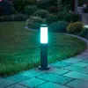 2er Set RGB LED Sockelleuchte, Edelstahl anthrazit, H 45 cm Produktbild-Vorschau 4