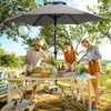 Kingsleeve® Sonnenschirm Balkon 200cm UV Schutz 80+ Produktbild-Vorschau 2