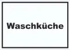 Waschküche Schild mit Text Waschraum waagerecht A5 Produktbild-Vorschau 1