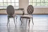 KAWOLA Stuhl LINDA Esszimmerstuhl Barock Velvet grau Produktbild-Vorschau 6