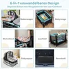 DREAMADE Reisebett mit Matratze,6-in-1 Babybett, Produktbild-Vorschau 2