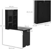 HOMCOM Wandtisch Wandklapptisch Klappschreibtisch mit Tafel Produktbild-Vorschau 7