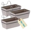 Blumenkasten Balkon 3er Set Balkonkasten mit Halterung Produktbild-Vorschau 1