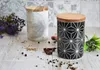 Vorratsdose 800ml mit Holzdeckel Gummidichtung Porzellan Produktbild-Vorschau 5