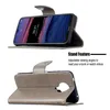 A phone case is shown in two different positions, demonstrating its stand feature. Produktbild-Vorschau