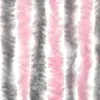 Design Fliegenvorhang Silbergrau und Rosa 100x220 cm Produktbild-Vorschau 5