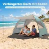 COSTWAY Strandmuschel UV-Schutz 50+, Strandzelt mit Produktbild-Vorschau 4