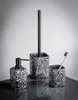 WENKO WC-set, toiletborstelhouder, terrazzo, zwart, voor Productafbeelding-voorbeeld 6