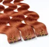 hair2heart Tape Extensions Capelli Umani Ricci - 10 strisce Anteprima dell’immagine prodotto 1
